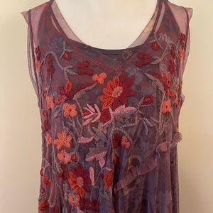 Johnny Was Gauzy Floral Dreas